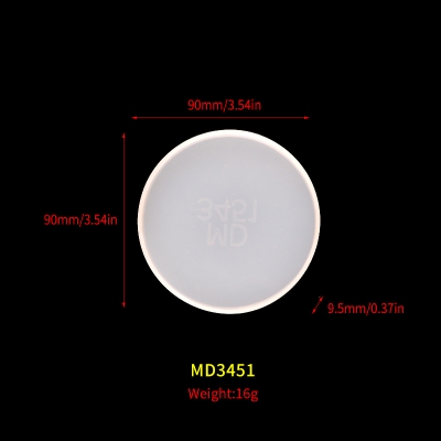 Silicone Resin Mold For Jewelry Making Round White Drop 