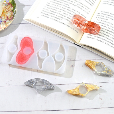 Epoxy Mold DIY Epoxy Mould Ring Pendant Silicone Mould Cat Arc Diamond Ring