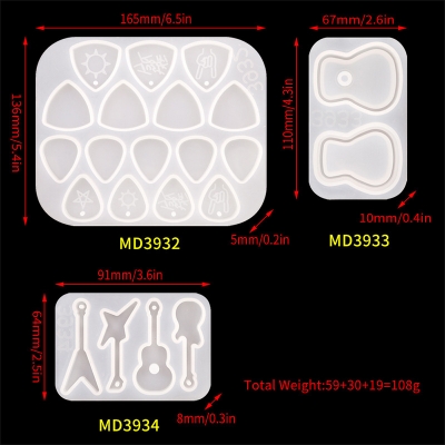 Silicone Resin Mold For Jewelry Making Round White Drop 