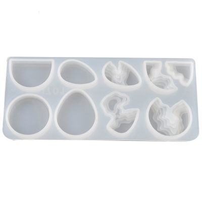 Silicone Resin Mold Rectangle White 