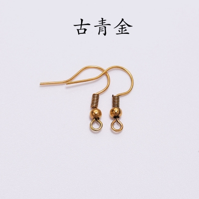 Earring Hook Accessories DIY Jewelry Accessories Large Ear Hook with Bead Ear Hook Curved Ear Hook Gold Silver